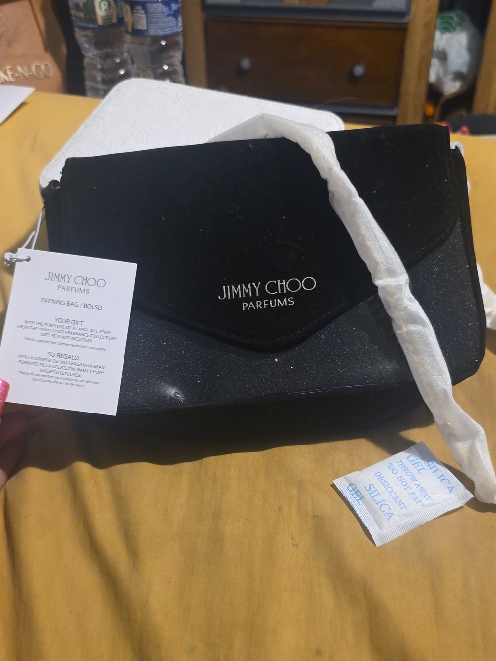 Jimmy Choo Black Sparkle Evening Bag